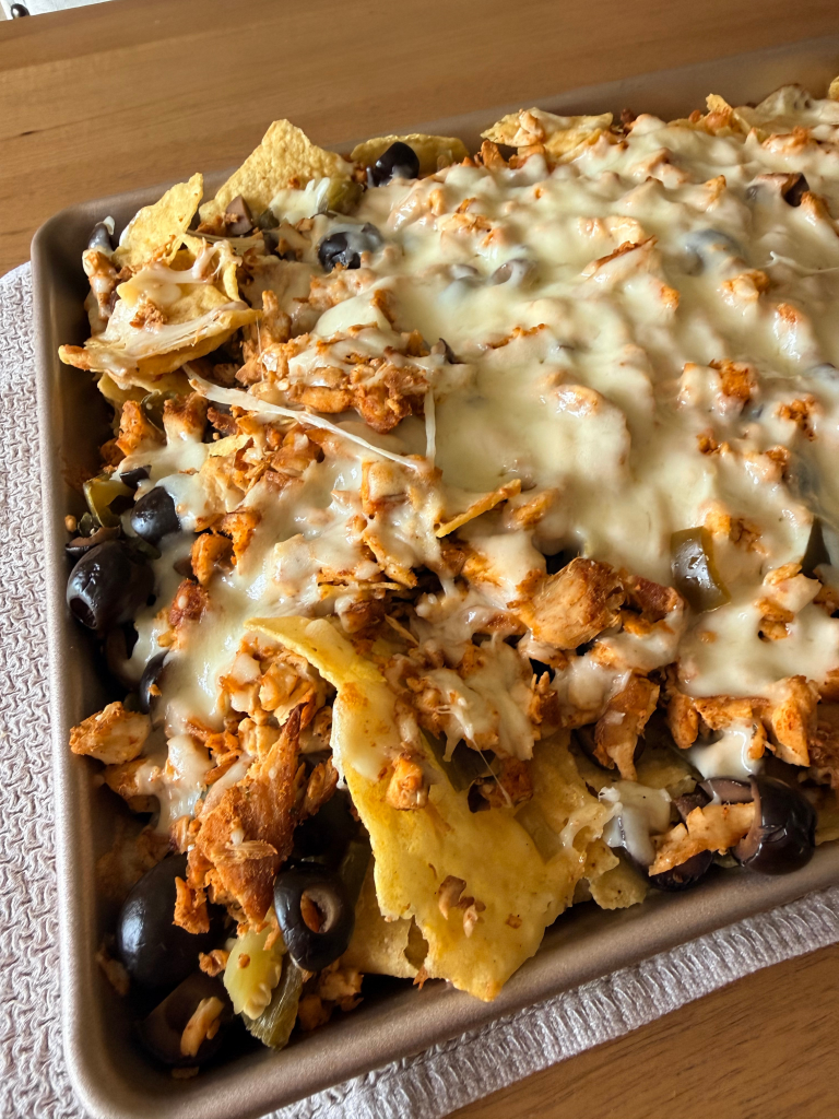 The Loaded Taco Chicken Nachos I Make on Repeat (Easy, Oven-Baked & So Good)